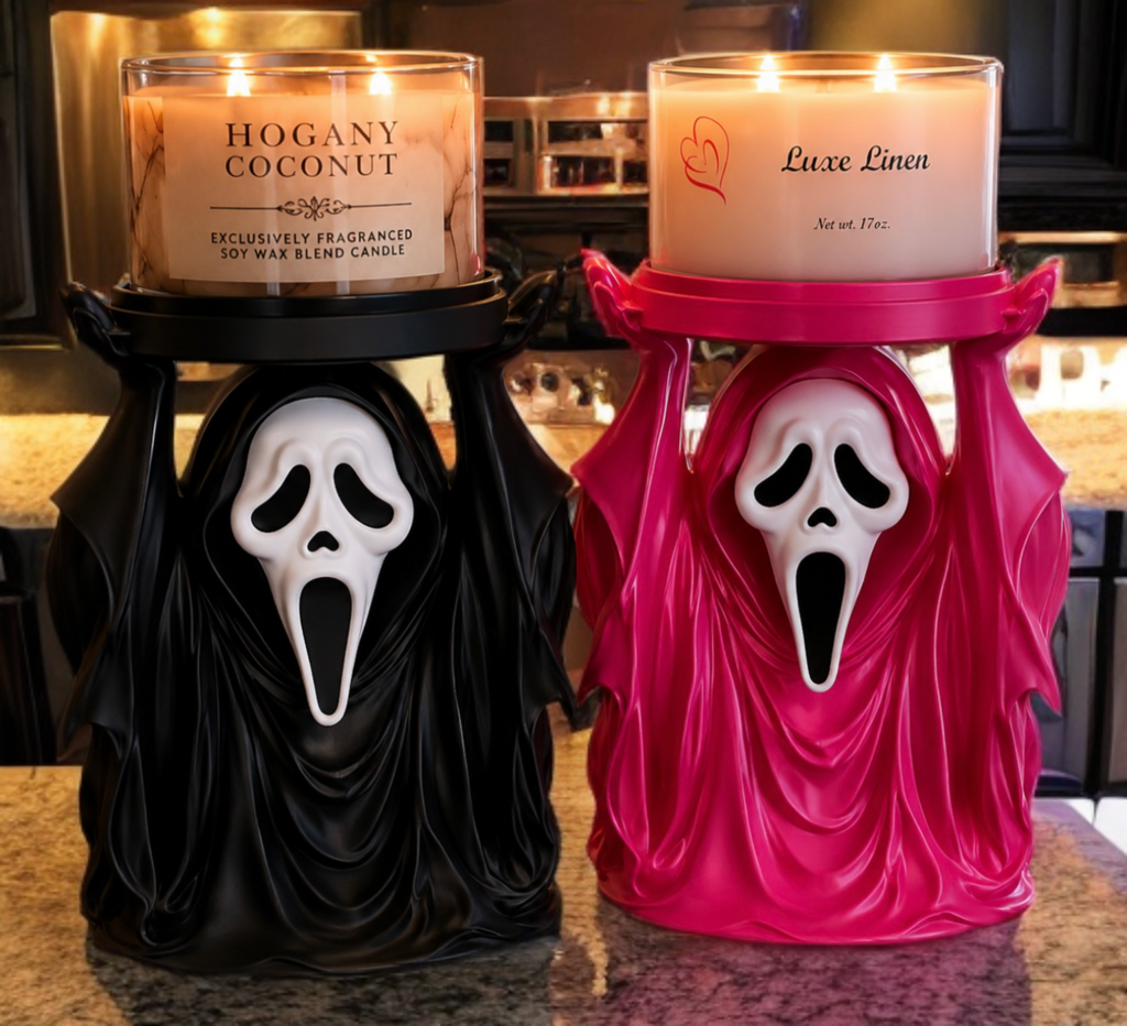 Ghost Face Candle Holder