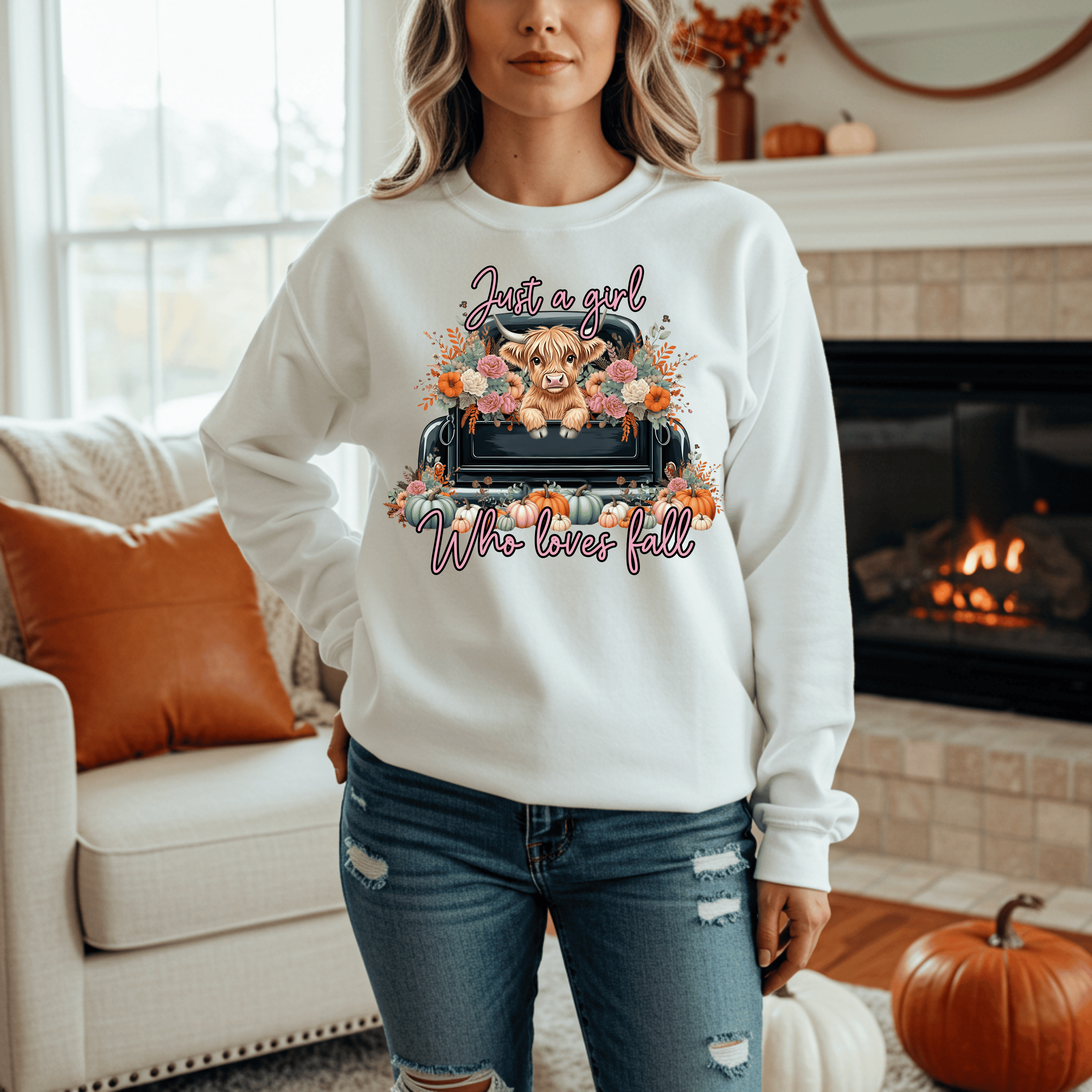 Just a Girl Who Loves Fall Sweatshirt