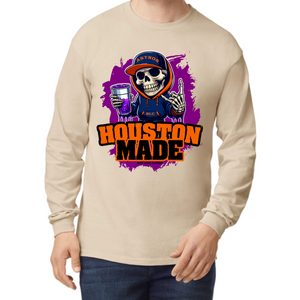 Skull Astros Long Sleeve - Sand