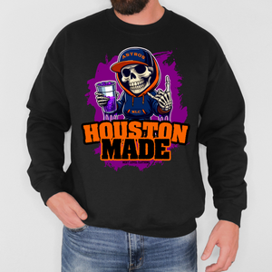 Skull Astros Crew - Black