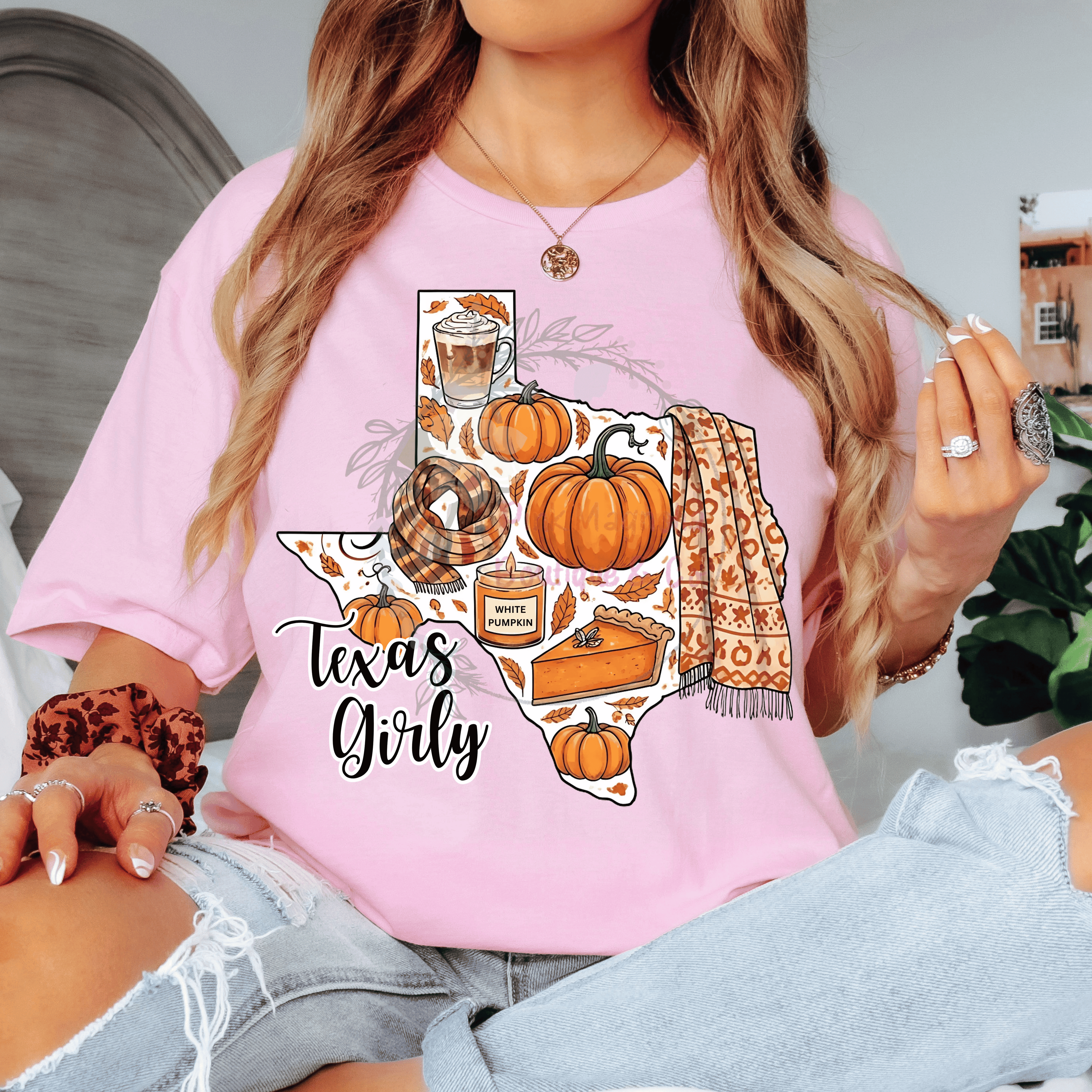 Texas Girly Fall Graphic Tee
