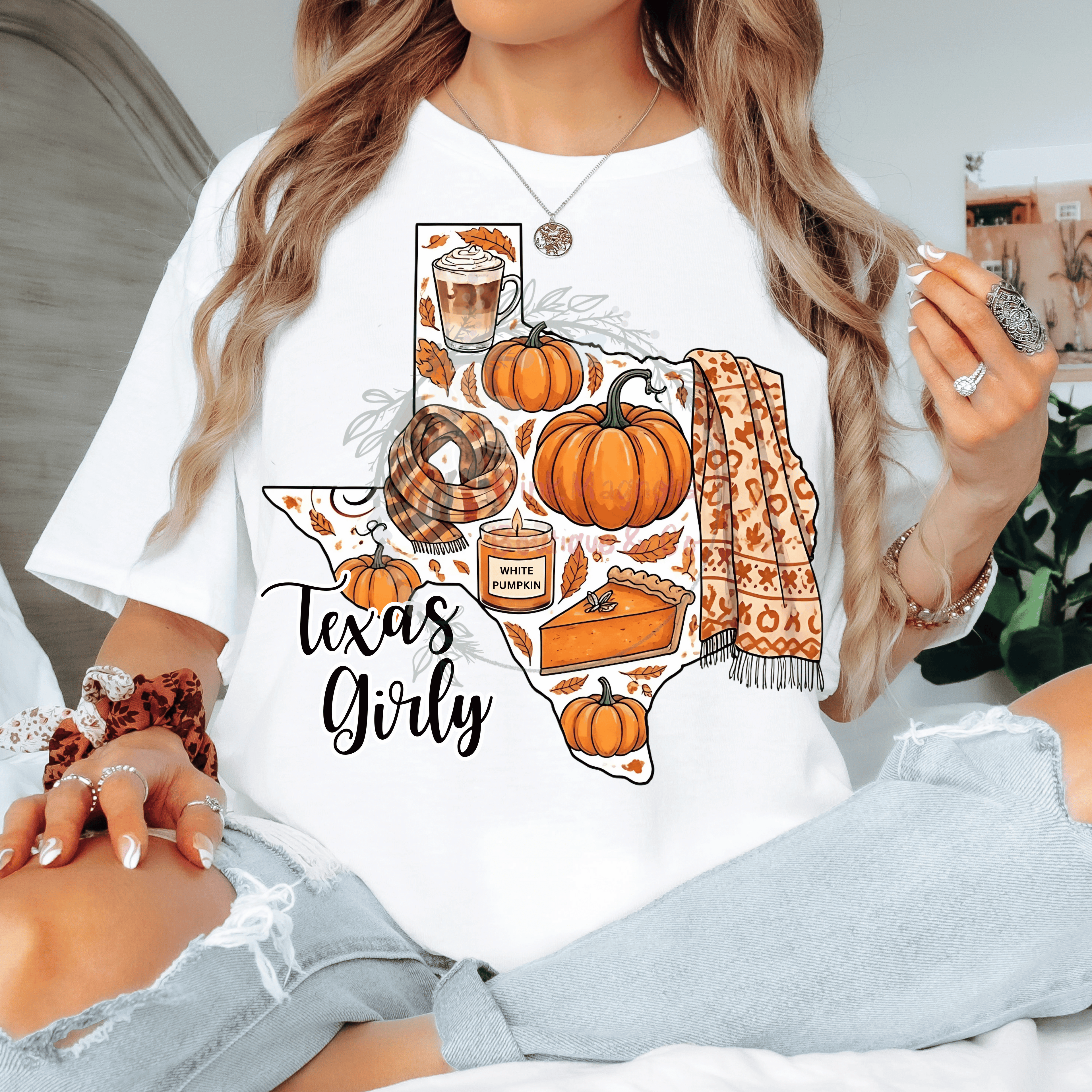 Texas Girly Fall Graphic Tee