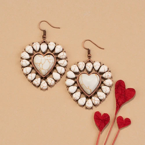 Heart Earring - very & Copper