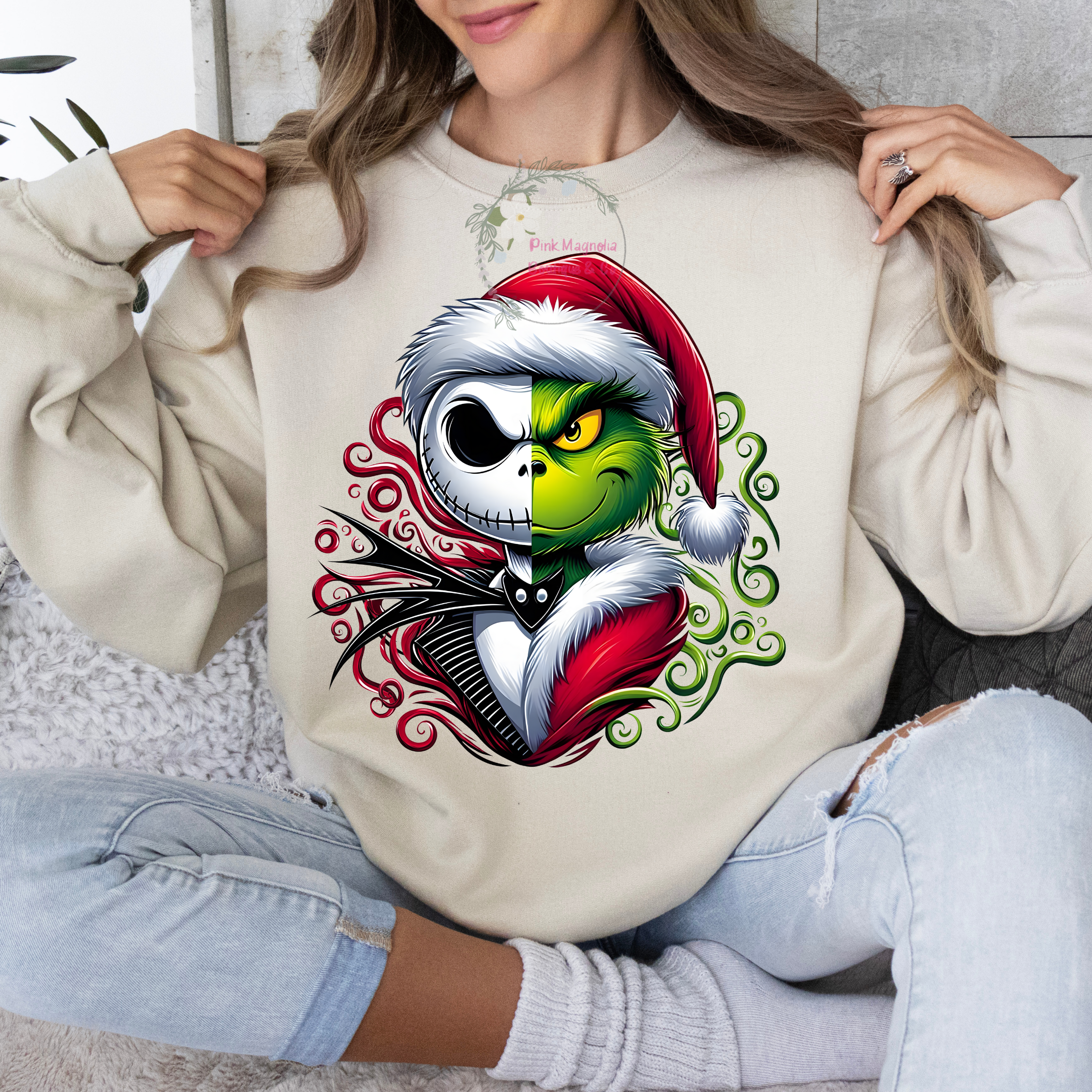 Jack & Grinch Crew Unisex - Sand