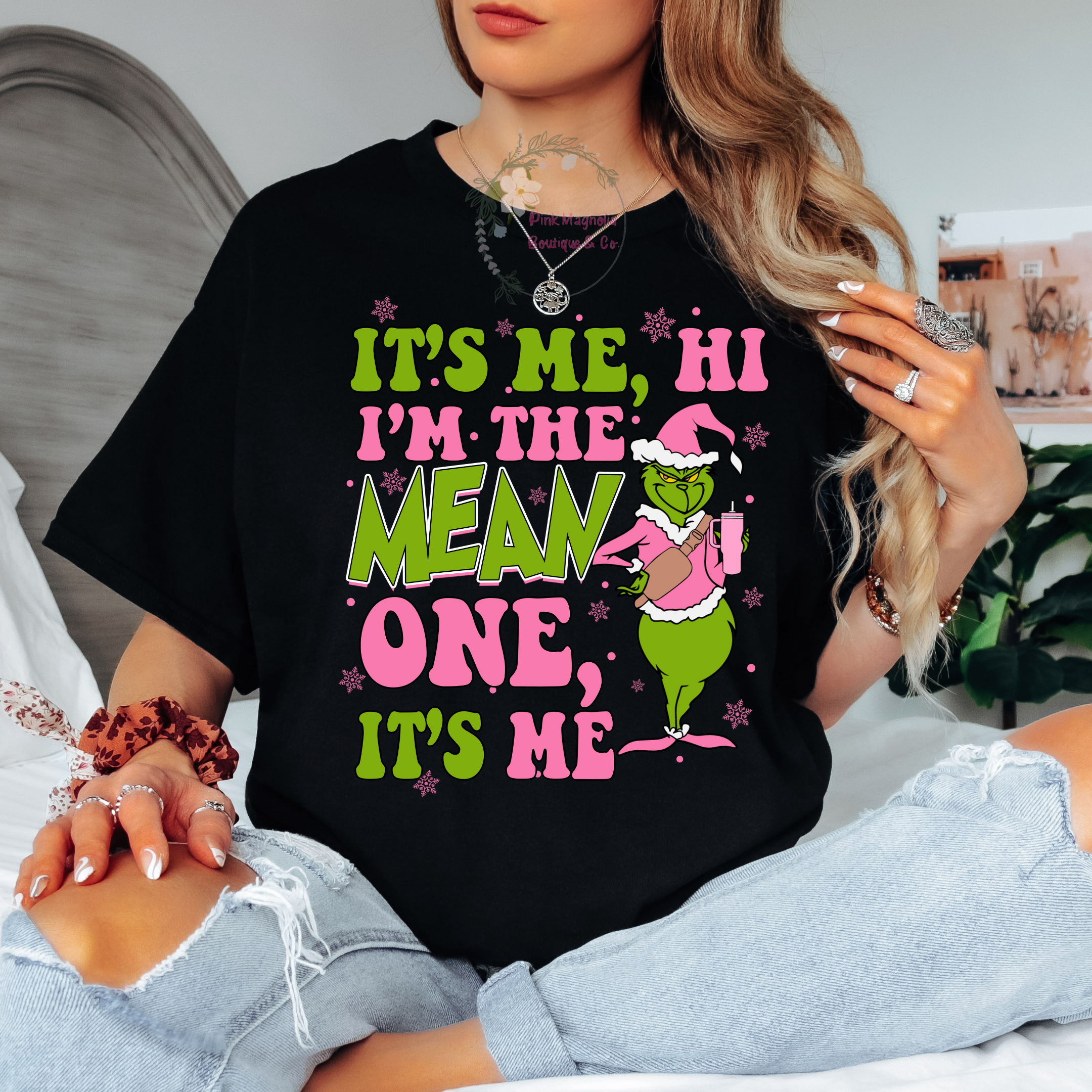 I'm the mean one tee - Black