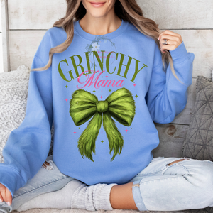 Grinchy Mama Crew - Carolina Blue