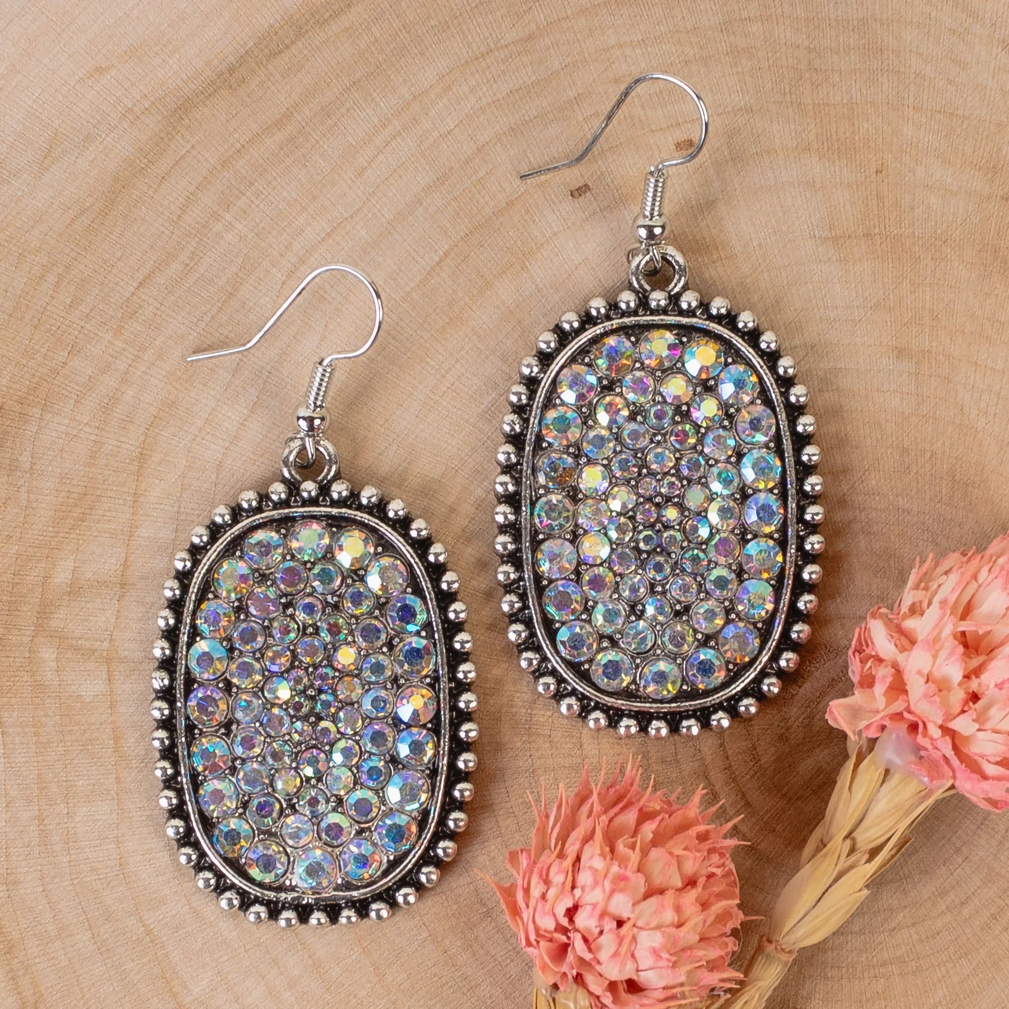 Crystal Drop Earring - Clear