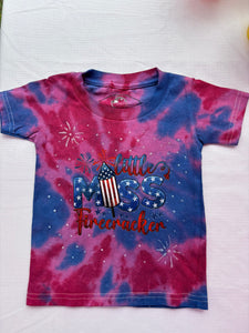 Tie-dye Little Miss Firecracker