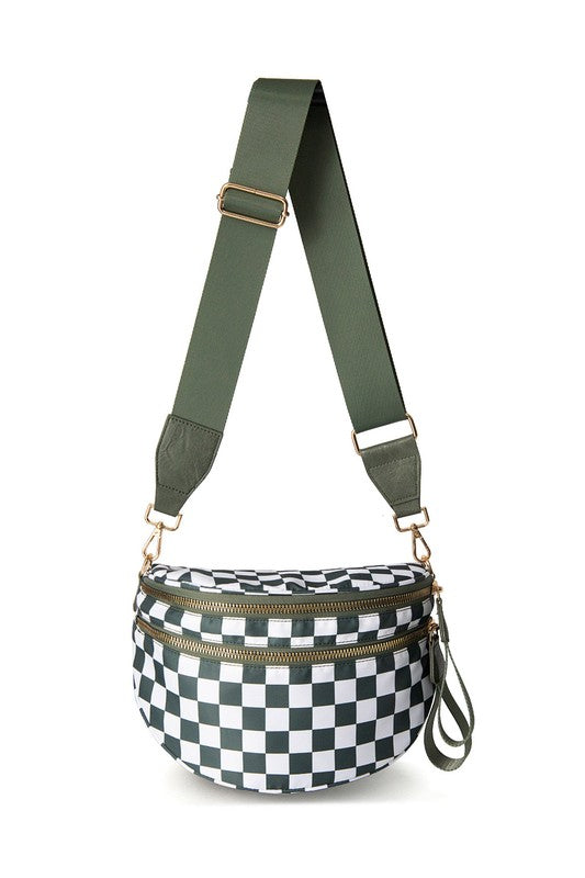 The Checkmate Sling - Olive Green