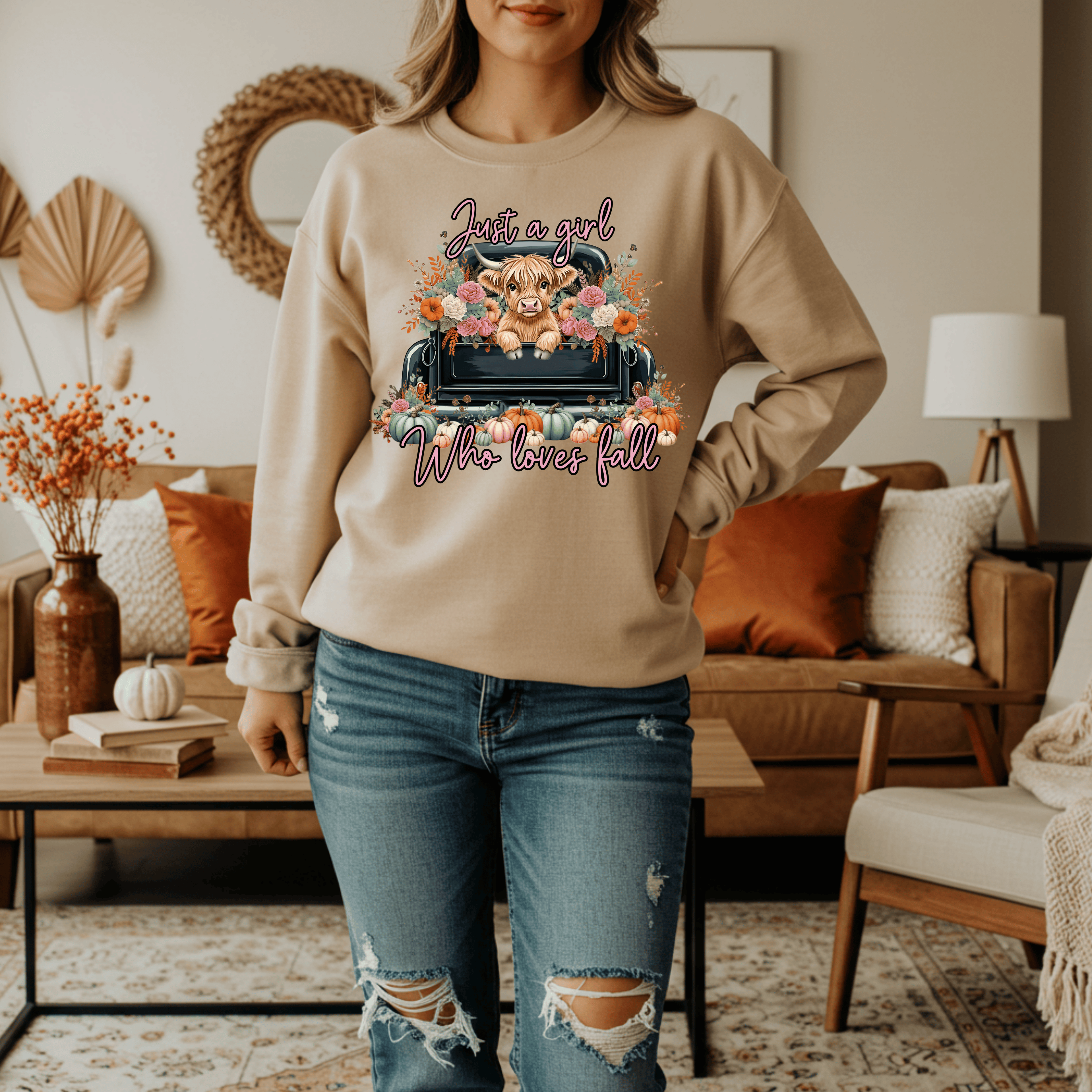 Just a Girl Who Loves Fall Sweatshirt