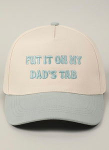 Put it on my dad's tab - Sage