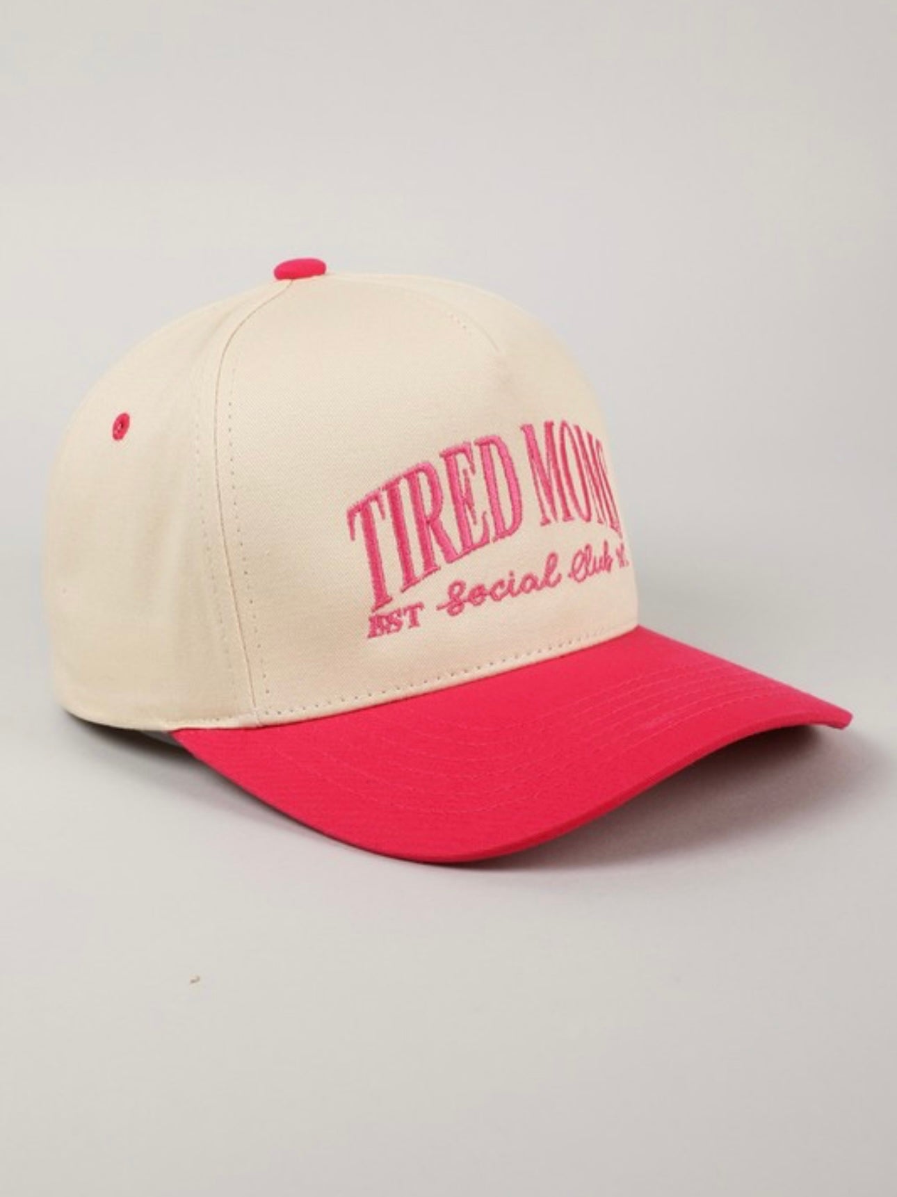 TIRED MOMS CLUB- Hot Pink