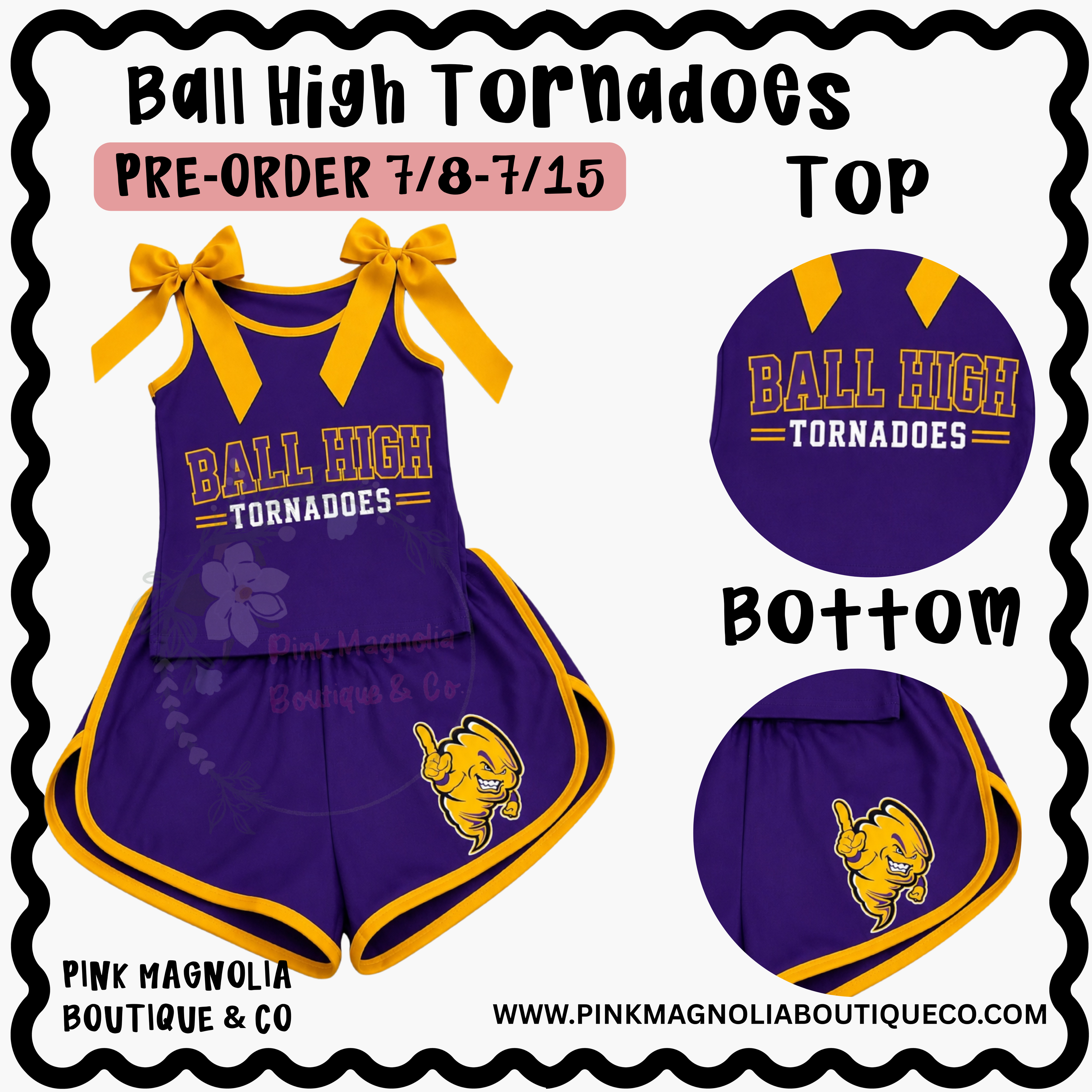 PRE-ORDER/ Trendy Girls Game Day Set