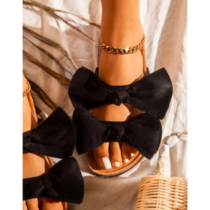 Kyla Bow Sandals (black)